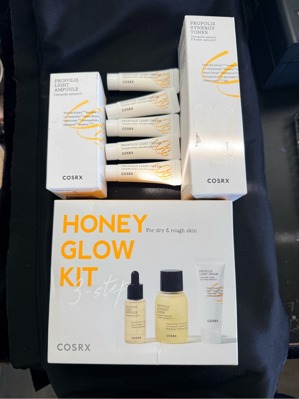New COSRX skin care bundle 8 piece propolis extract and honey extract